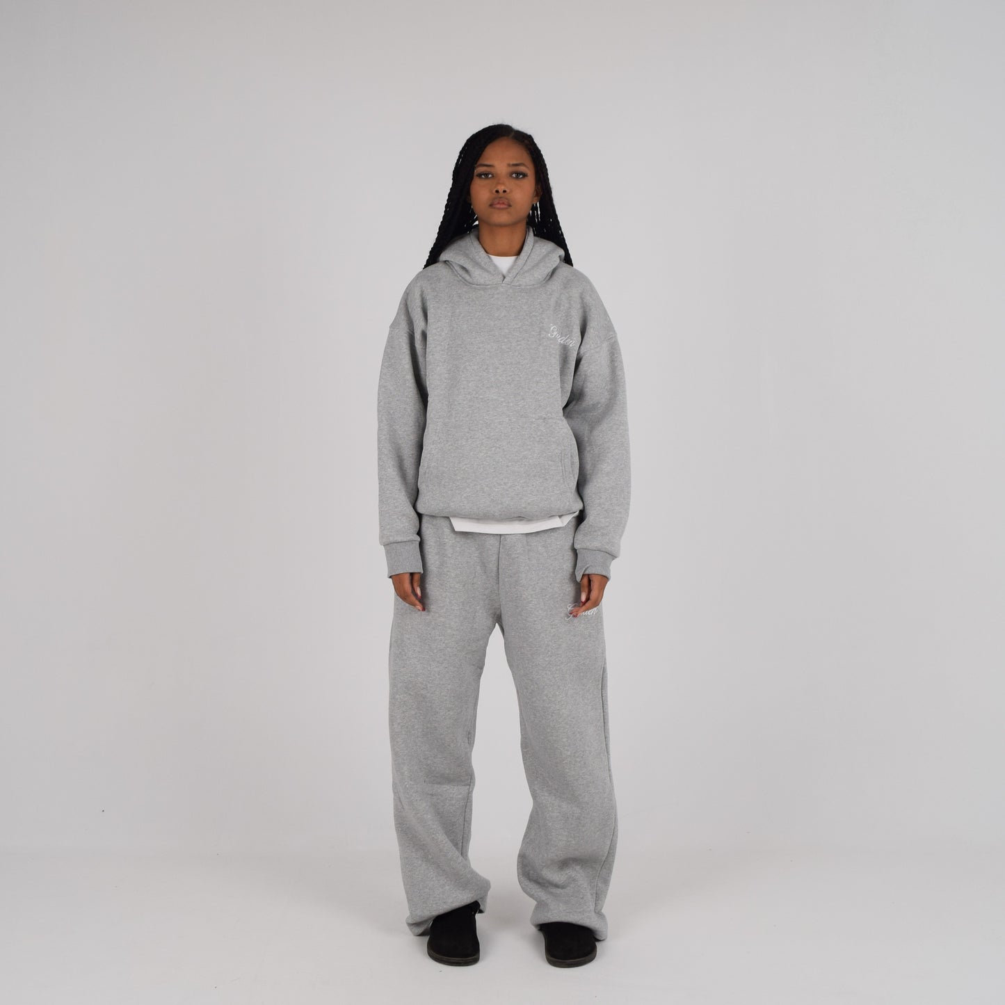 HEATHER GREY HOODIE