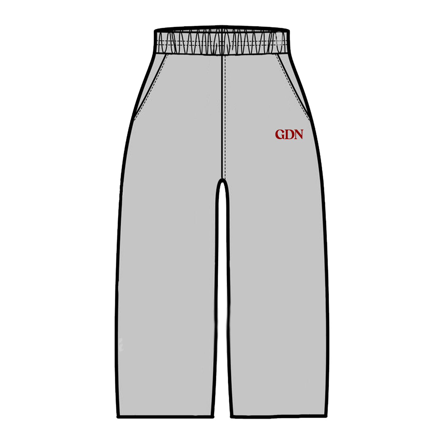 GREY BAGGY SWEATPANTS