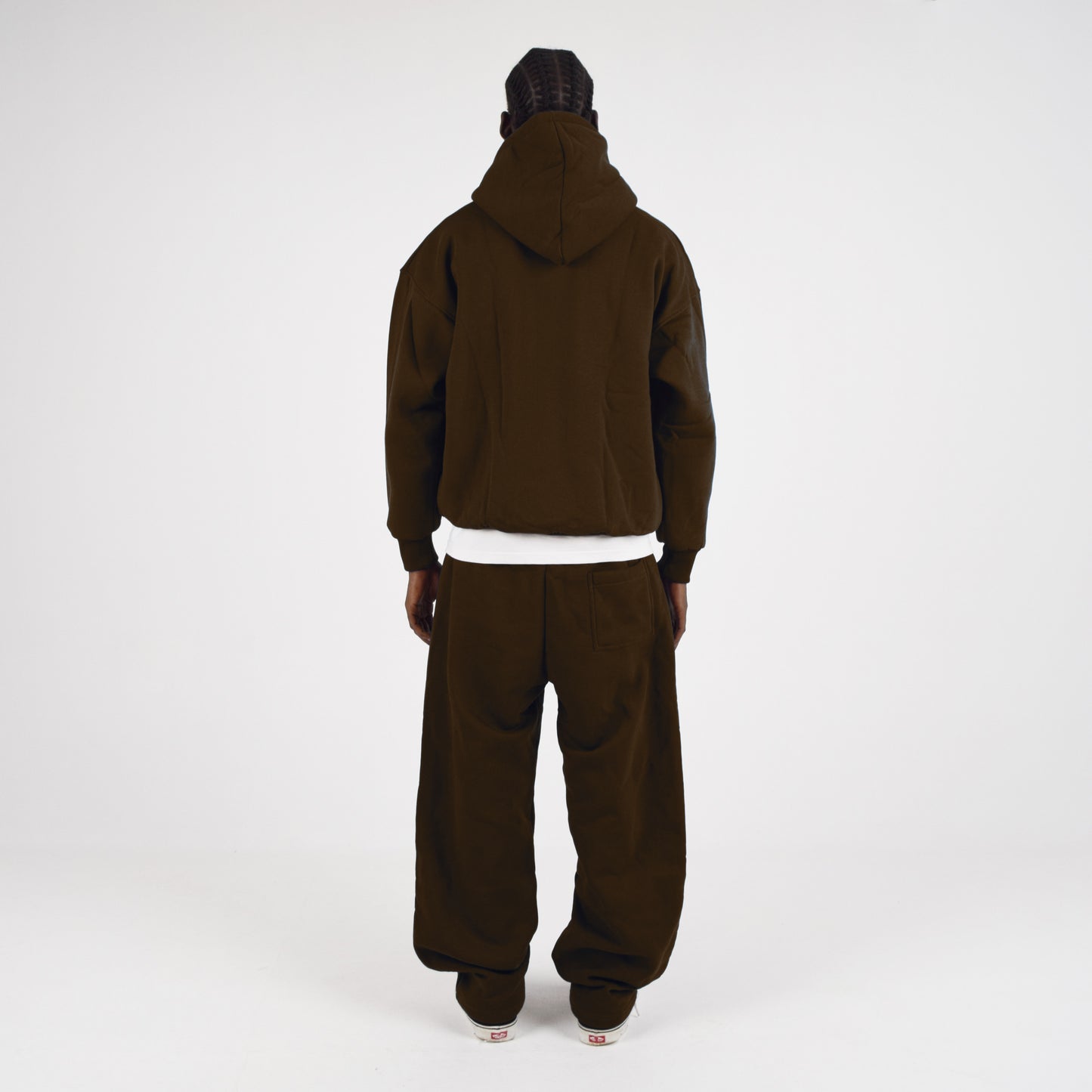 BROWN HOODIE SET