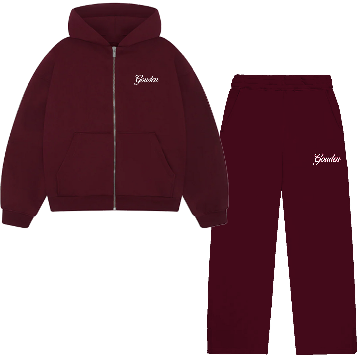 BURGUNDY JACKET SET
