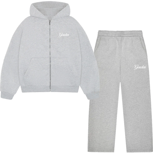 HEATHER GREY JACKET SET