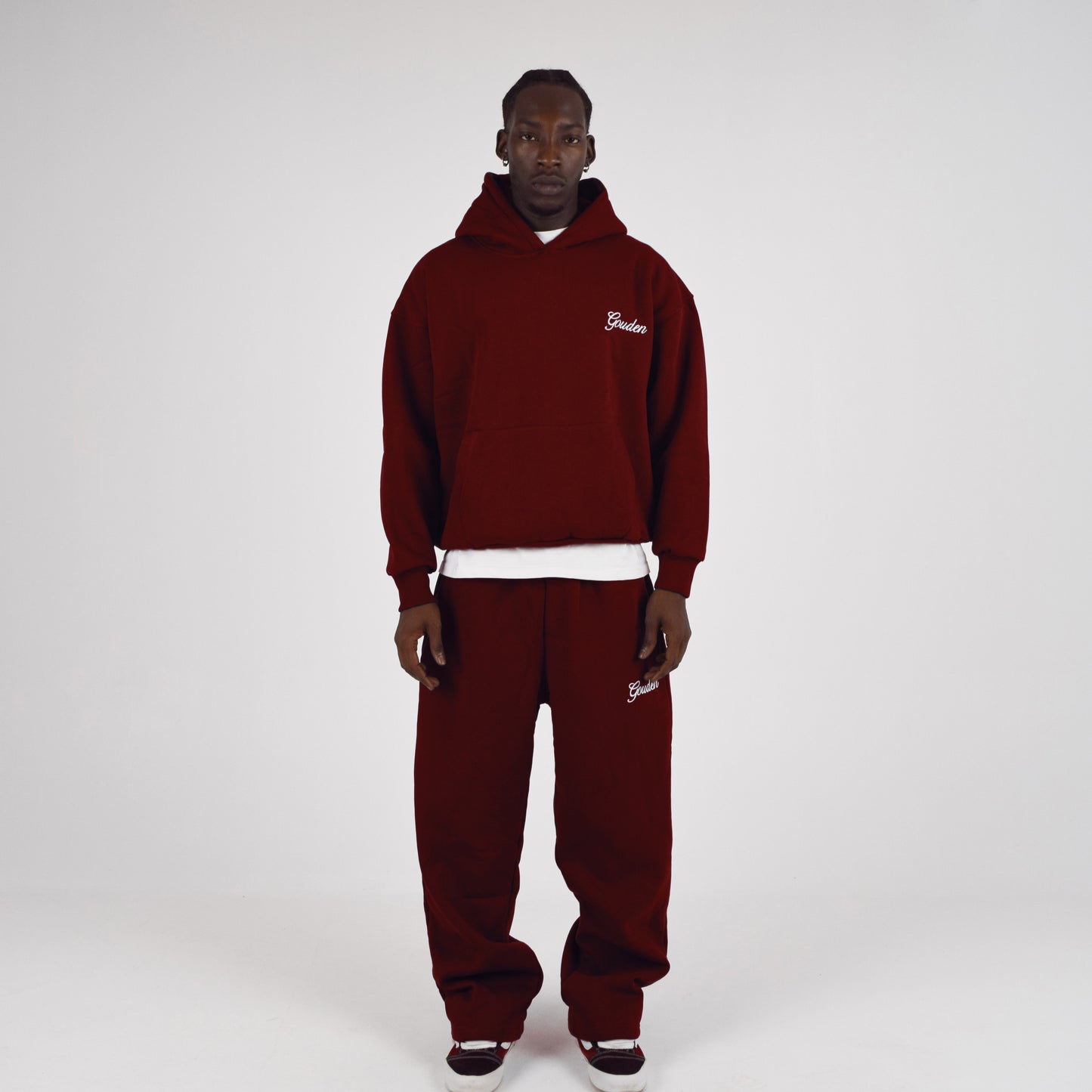 BURGUNDY HOODIE SET