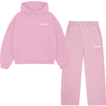 BABY PINK HOODIE SET